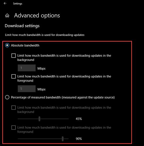 3. Remove Delivery Optimization Limits