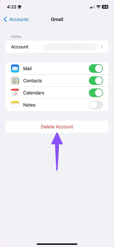 3. Remove and Add Email Account