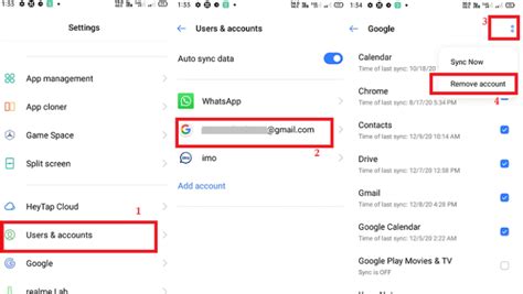 3. Remove and Add the Google Account Again