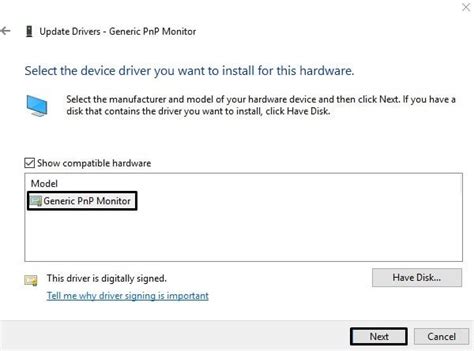 3. Remove and Reinstall the Generic PnP Monitor Driver
