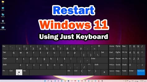 3. Restart Windows 11 via Keyboard Shortcut