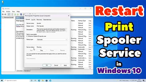 3. Restart the Print Spooler Service