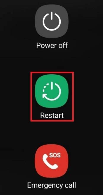 3. Restart the connected device