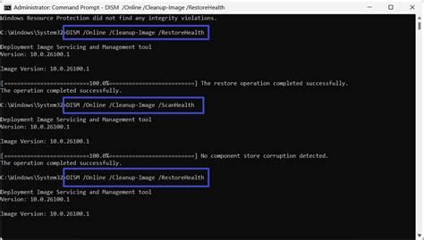3. Run the SFC and DISM Commands