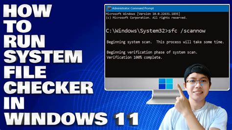 3. Run the System File Checker