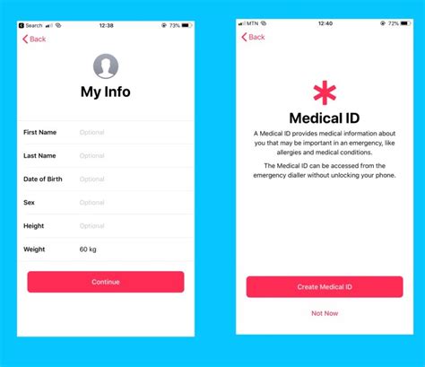 3. Set up Medical ID