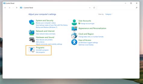 3. Uninstall App from Control Panel