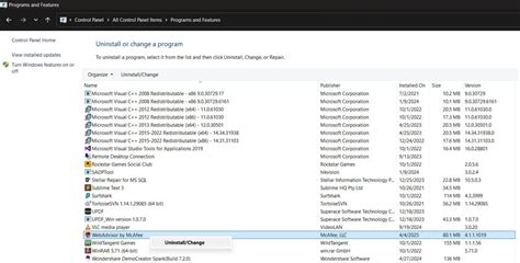 3. Uninstall the Third-Party Antivirus Program