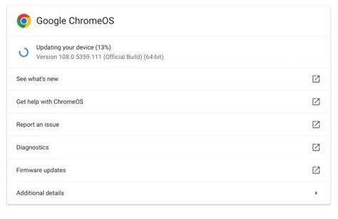 3. Update Your Chromebook