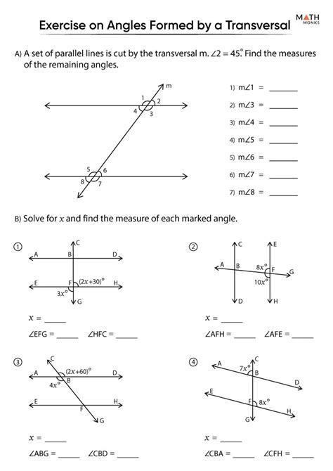 3.2 Parallel Lines And Transversals Worksheet Answers - Thekidsworksheet