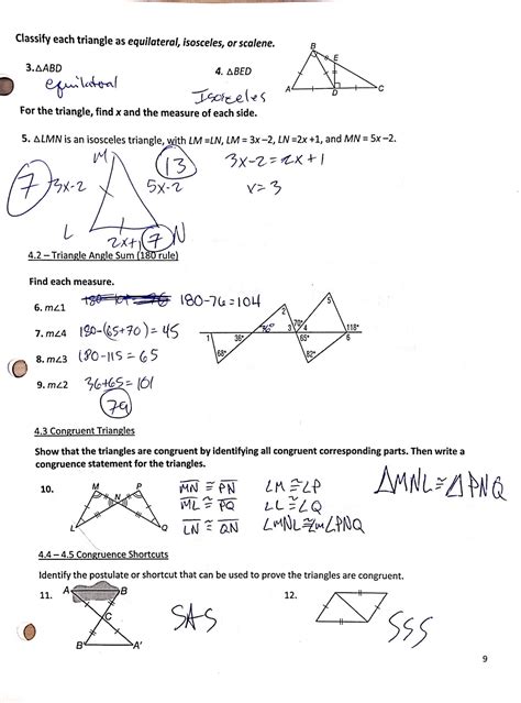 3.2 Exercises Geometry Answers