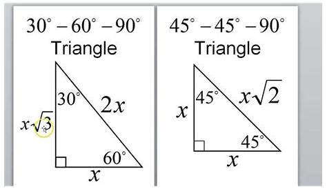 30 60 90 And 45 45 90 Triangle Formula Special Right s // // Quiz Quizizz