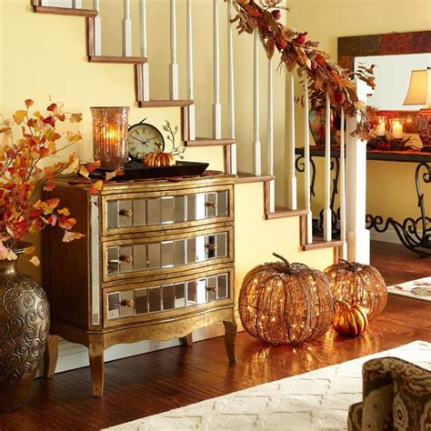 30 Cozy Fall Staircase Décor Ideas DigsDigs Halloween Halloween