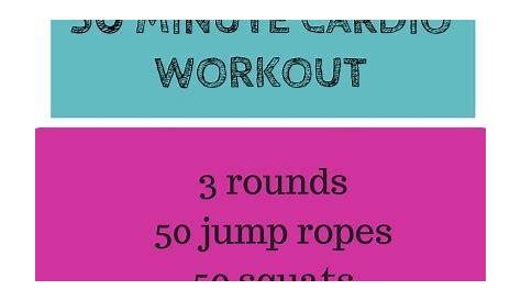30 Minutes Cardio Daily Minute At Home Workout Workouts Pinterest