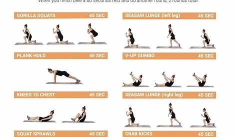 30 Minutes Full Body Workout At Home Infographic A Minute weight ACTIVE