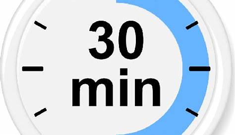 30 minutes clock icon Transparent PNG & SVG vector file