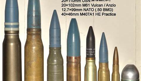 30 Mm 3 Used U.S. Military Surplus mm Dummy Rounds 594516