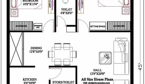 30 X 45 Duplex House Plans East Facing * Plan 469017