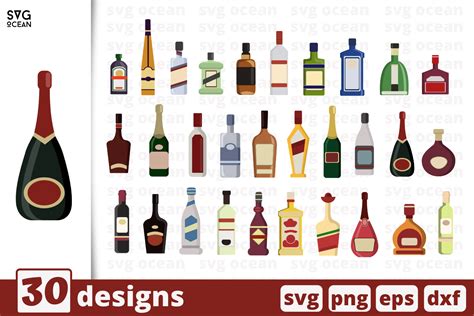 Download 30 Alcohol Designs Bundle Easy Edite
