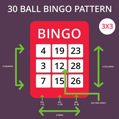 30 Ball Bingo Card