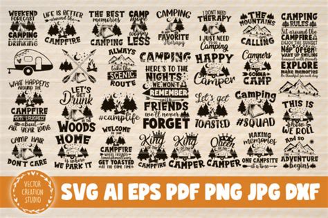 Download 30 Camping Quote Bundle For Crafts