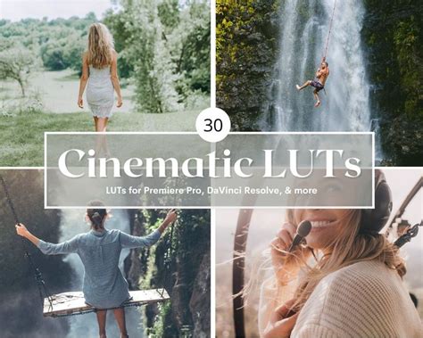 30 Cinematic LUTs
