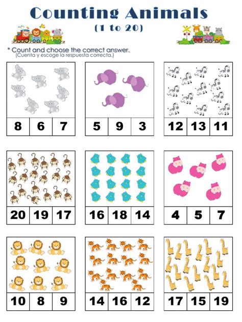 30 Counting To 20 Worksheet