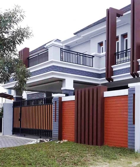 30 Desain pagar rumah tembok minimalis | Rumah Desain 2023