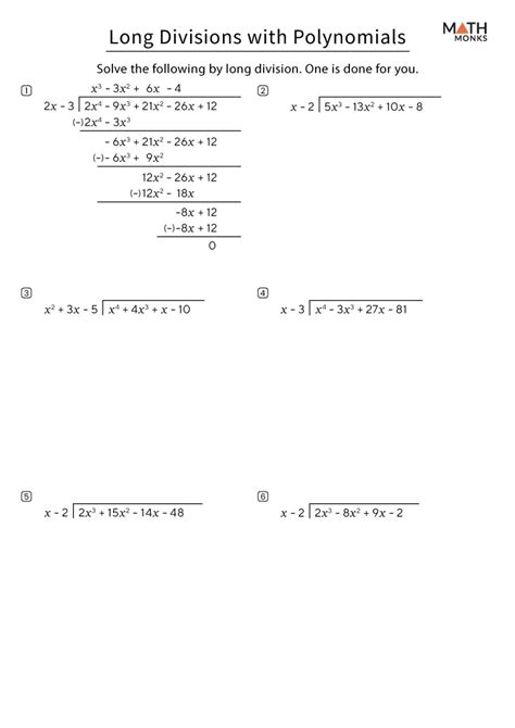 30 Long Division Polynomials Worksheet | Education Template