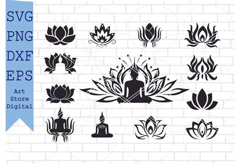 Download 30 Lotus Design Bundle DXF Files