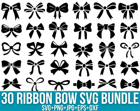 Download 30 Ribbon Design Bundle For Silhouette