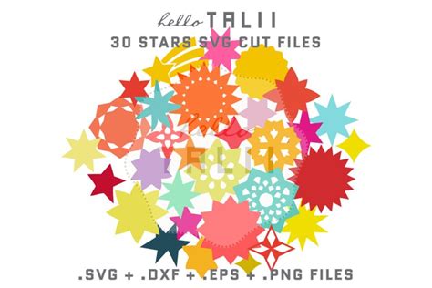 Download 30 Stars Design Bundle DXF Files