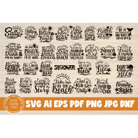 Download 30 Summer Beach Quote Bundle For Crafts