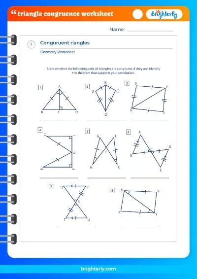 30 Triangle Congruence Worksheet Pdf | Education Template