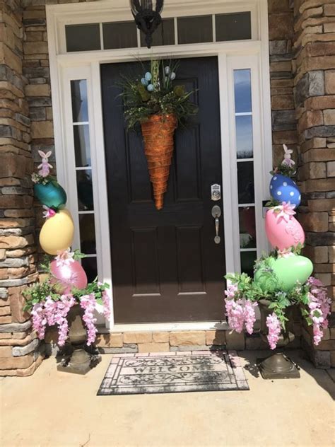 The Easter Bunny can't miss our house now!! Easter tree decorations