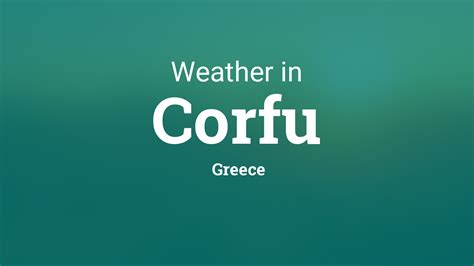 30 day weather forecast corfu greece