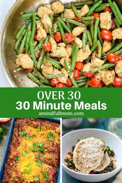 30 Minute Meals Recipe Ideas