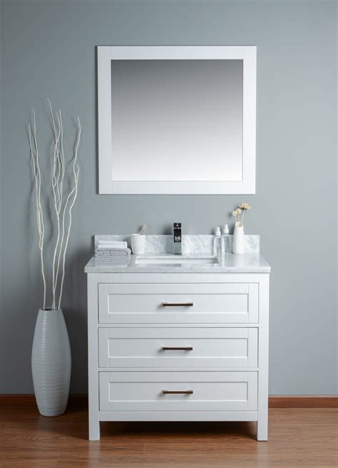 30 white vanity with drawers