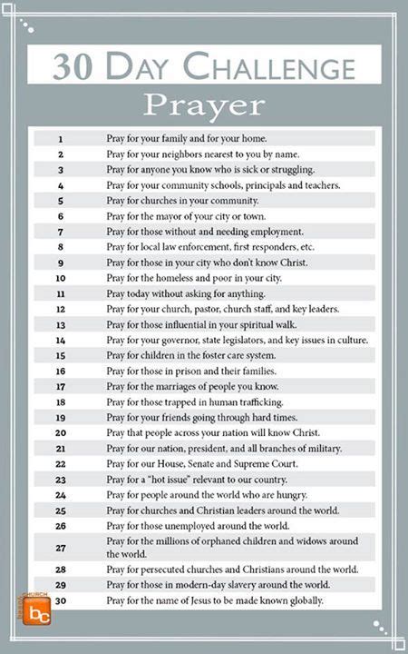 30-Day Prayer