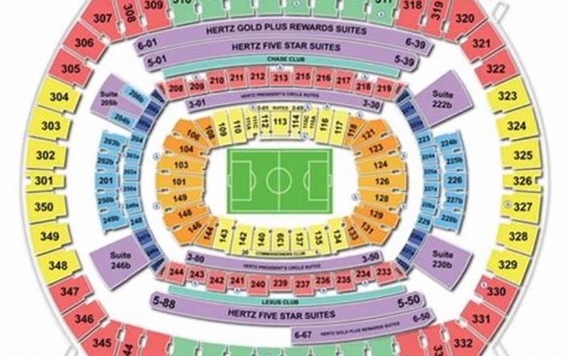 300 Level Metlife Seating Chart