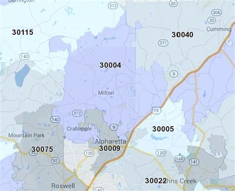 30004 Zip Code Map