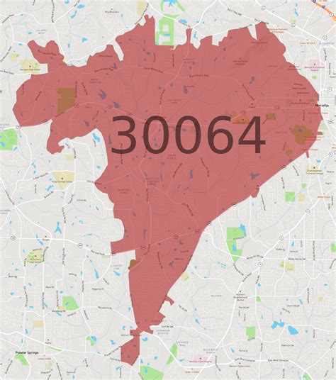 30064 Zip Code Map