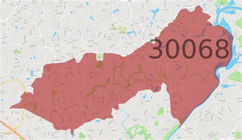 30068 Zip Code Map