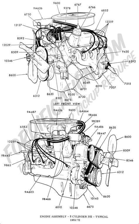 Diagram Of 1973 Ford 302 Engine
