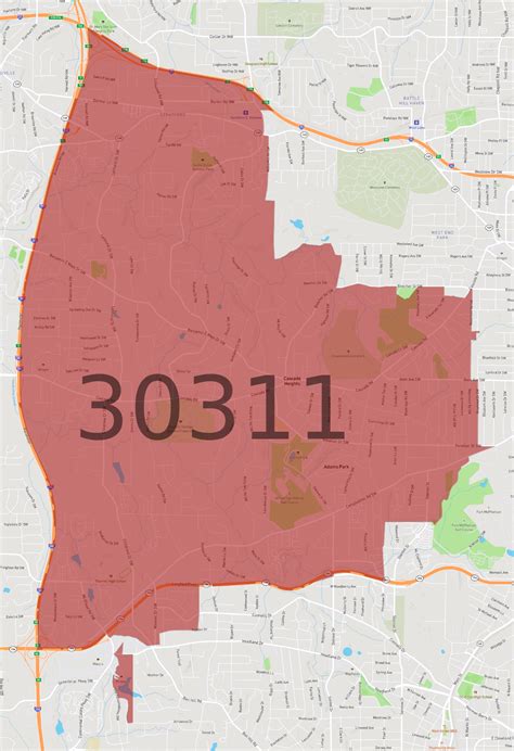 30311 Zip Code Map