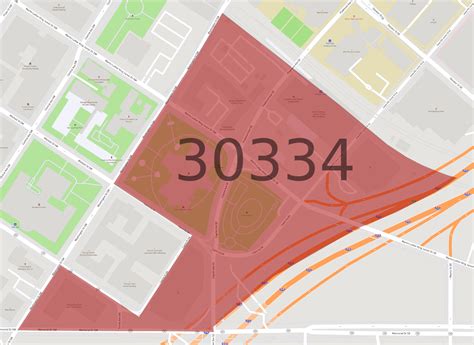 30334 Zip Code Map