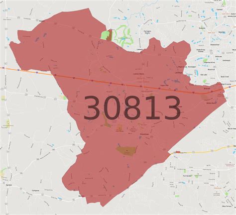 30813 Zip Code Map