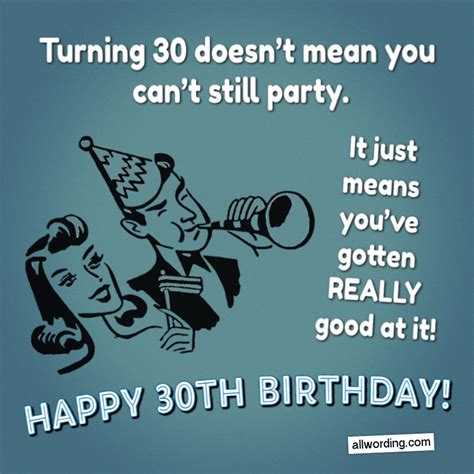 Free Printable Happy 30Th Greeting Card birthday birthdayparty 