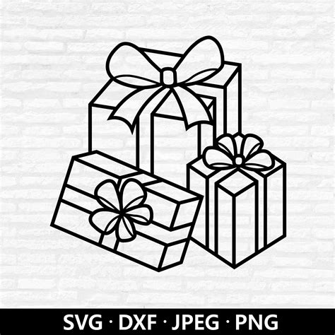 Download 31  Christmas Gift Svg Gif Files DXF Files