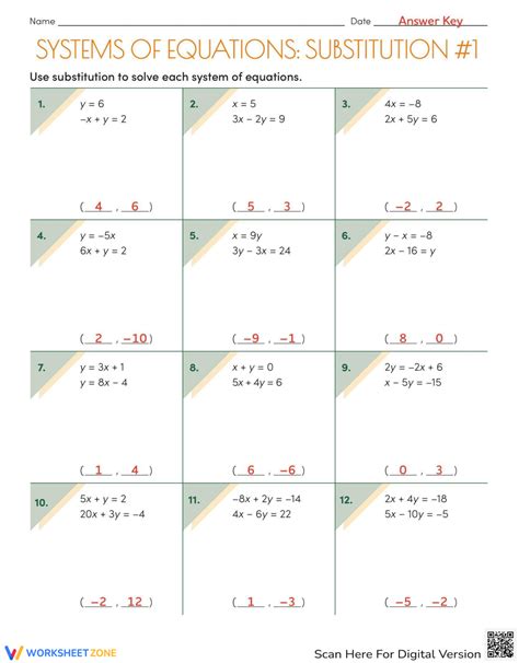 31 Solving Systems Of Equations By Substitution Worksheet - Worksheet